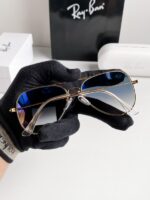 Rayban 3026 gold blue shaded
