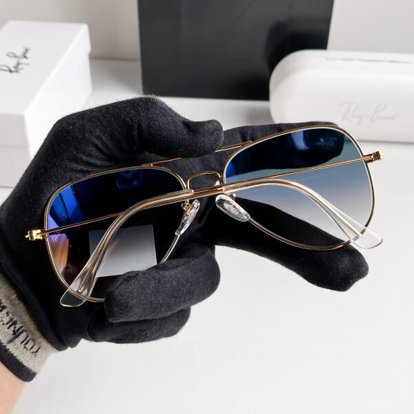 Rayban 3026 gold blue shaded