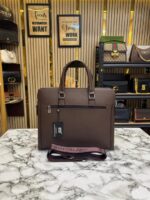 Mont blanc Elegant Brown Leather Premium Quality Laptop Bag - Image 3