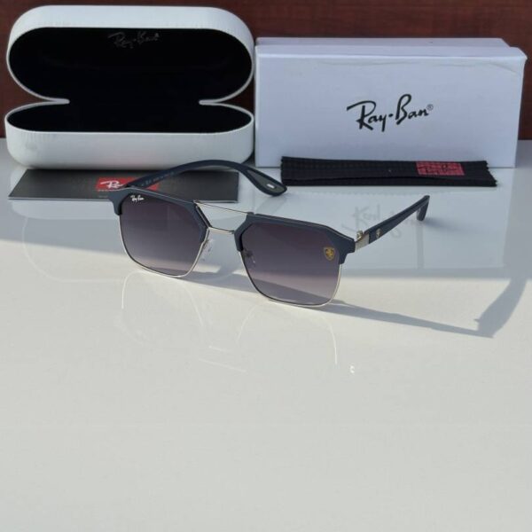 Rayban 04 silver blue shaded
