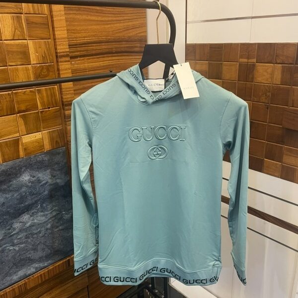 Gucc_i Embossed Print Premium Hoodie