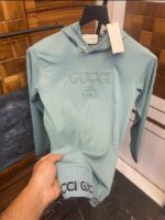 Gucc_i Embossed Print Premium Hoodie - Image 3