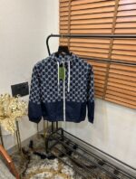 Gucc_i All Over GG Monogram Printed Turkey Imported Premium Light Weight Zipper Hoodie Jacket