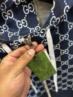 Gucc_i All Over GG Monogram Printed Turkey Imported Premium Light Weight Zipper Hoodie Jacket - Image 3