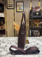 MONT BLANC LAPTOP BAG WITH DUST BAG EXTRA PREMIUM QUALITY (BROWN) W1967-5 - Image 6