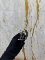 Louis_Vuitton Premium Quality Embossed Belt Wallet Combo With Box And Dust Bag Including Carry Bag (L63-Black) - Image 3