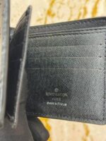 Louis_Vuitton Premium Quality Embossed Belt Wallet Combo With Box And Dust Bag Including Carry Bag (L63-Black) - Image 10