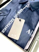 Arman_i Exchange Reflective Navy Premium Shirt With Brand Box Packing And Carry Bag F2954-NY - Image 3