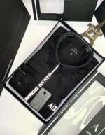 Arman_i Exchange Reflective Black Premium Shirt With Brand Box Packing And Carry Bag F2954-BL - Image 6