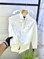 Ralph_Lauren Polo White Linen Premium Shirt F2951-WH - Image 2