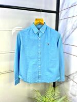 Ralph_Lauren Polo Blue Linen Premium Shirt F2951-BU