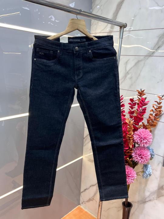 693467ea1bf250 Arman i Exchange Jet Black Imported Lycra Slim Fit Ankle Lenght Hyperflex Denim 3311 - Image 1