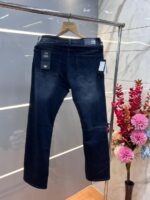 Emporio Arman i Blue Shade Imported Lycra Straight Fit Ankle Lenght Denim With Metal Logo 3345 - Image 4