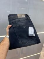 Emporio Arman i Green Shade Imported Lycra Straight Fit Ankle Lenght Denim With Metal Logo 3343 - Image 3