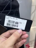 Dolce and Gabban a Black Shade Imported Lycra Straight Fit Ankle Lenght Denim With Metal Logo 3346 - Image 2