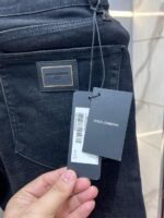 Dolce and Gabban a Green Shade Imported Lycra Straight Fit Ankle Lenght Denim With Metal Logo 3347 - Image 4