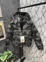 Gucci.100%.Imported.All.Over.Embossed.Very.Premium.Heavy.Puffer.Jacket.With.Detachable.Hood.CS234 - Image 2