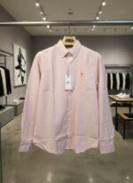 Ami Paris Red Stripes Embroidery Logo Premium Shirt (1848) - Image 6