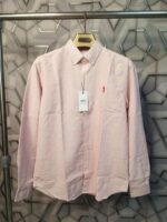 Ami Paris Red Stripes Embroidery Logo Premium Shirt (1848) - Image 4