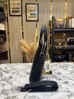 LOUIS_VUITTON BLACK EMBOSSED PREMIUM QUALITY LAPTOP BAG WITH STRAP - Image 6