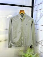 Ralph_Lauren Polo Grey Linen Premium Shirt F2951-GY