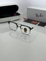 Rayban 04 black transparent plano