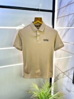 Michael_Kors Beige Polo Premium Collar Neck T-shirt F2991-BE
