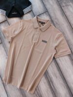 Michael_Kors Beige Polo Premium Collar Neck T-shirt F2991-BE - Image 3
