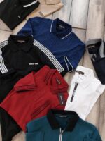 Michael_Kors Green Polo Premium Collar Neck T-shirt F2991-GR - Image 3