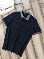 Michael_Kors Navy Polo Premium Collar Neck T-shirt F2991-NY - Image 6