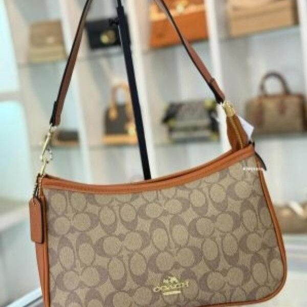 Coach_Teri_Shoulder_Bag_With_Box_Dustbag_SlingBelt_Cherrycharmkeychain_Bill