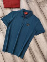 Hugo_Boss Green Premium Collar Neck Polo T-shirt F3011-GR - Image 8