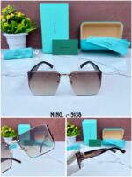 TIFFNANY & CO. 9138 LUXURY EDITION GOLD BROWN SHADED GLASSES - Image 3