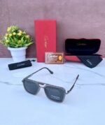 CARTIE_R 3804 POLARIZED SILVER GRAY BLACK GLASSES - Image 2