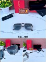 CARTIE_R 3804 POLARIZED SILVER GRAY BLACK GLASSES - Image 3