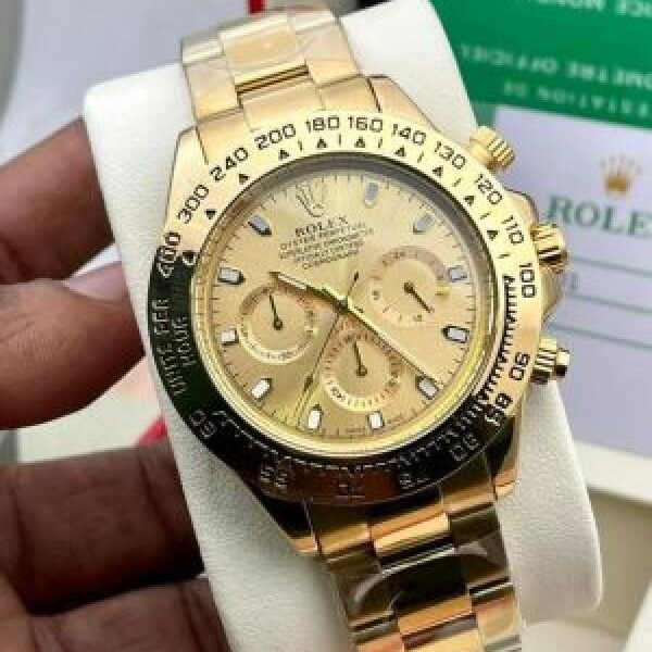 Role.x Oyster Perpetual Cosmograph Daytona Dial Swiss metalic champion gold stainless Steel 003