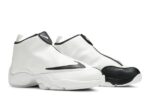 Nikkee Air Zoom Flight 98 The Glove sneaker in a white and black colorway.
