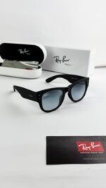 RAYBAN BLACK BLUE SHADED WAYFARER PUFFER 841 - Image 5